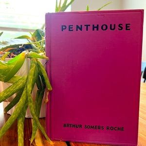 Penthouse Hardback Vintage Book Arthur Somers Roche 1935 First Edition Pink Book